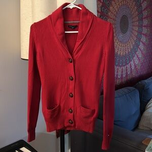 Tommy Hilfiger Red knitted cardigan XS